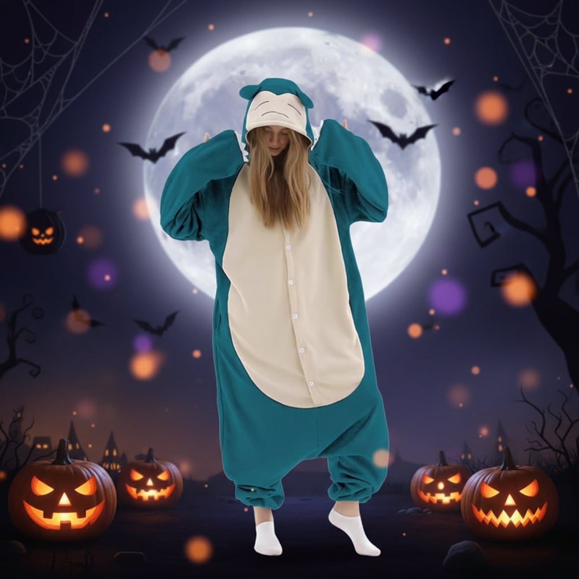 Kids' Pajamas For Halloween Christmas Onesie With Playful Character Design For Xmas Party - Image 4