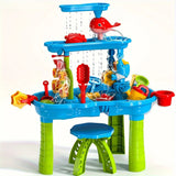 Kids' Sand And Water Table With Multi-Tier Design And 15 Accessories - Image 2