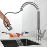 Kitchen Faucet With Pull-Out Spray Head And 360° Rotation Modern Mixer Tap - Image 3