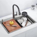 Kitchen Faucet With Pull-Out Spray Head And 360° Rotation Modern Mixer Tap - Image 2