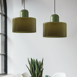 Modern Glass Cylinder Pendant 1-Light Lasson Living