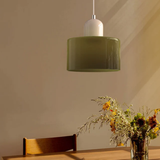 Modern Glass Cylinder Pendant 1-Light Lasson Living