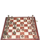 Large Chess Set With Metal Board And Acrylic Pieces - Image 1