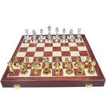 Large Chess Set With Metal Board And Acrylic Pieces - Image 2