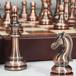 Large Chess Set With Metal Board And Acrylic Pieces - Image 3