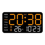 Large Display Digital Wall Clock With Temperature And Dual Alarm - Image 8