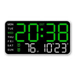 Large Display Digital Wall Clock With Temperature And Dual Alarm - Image 4