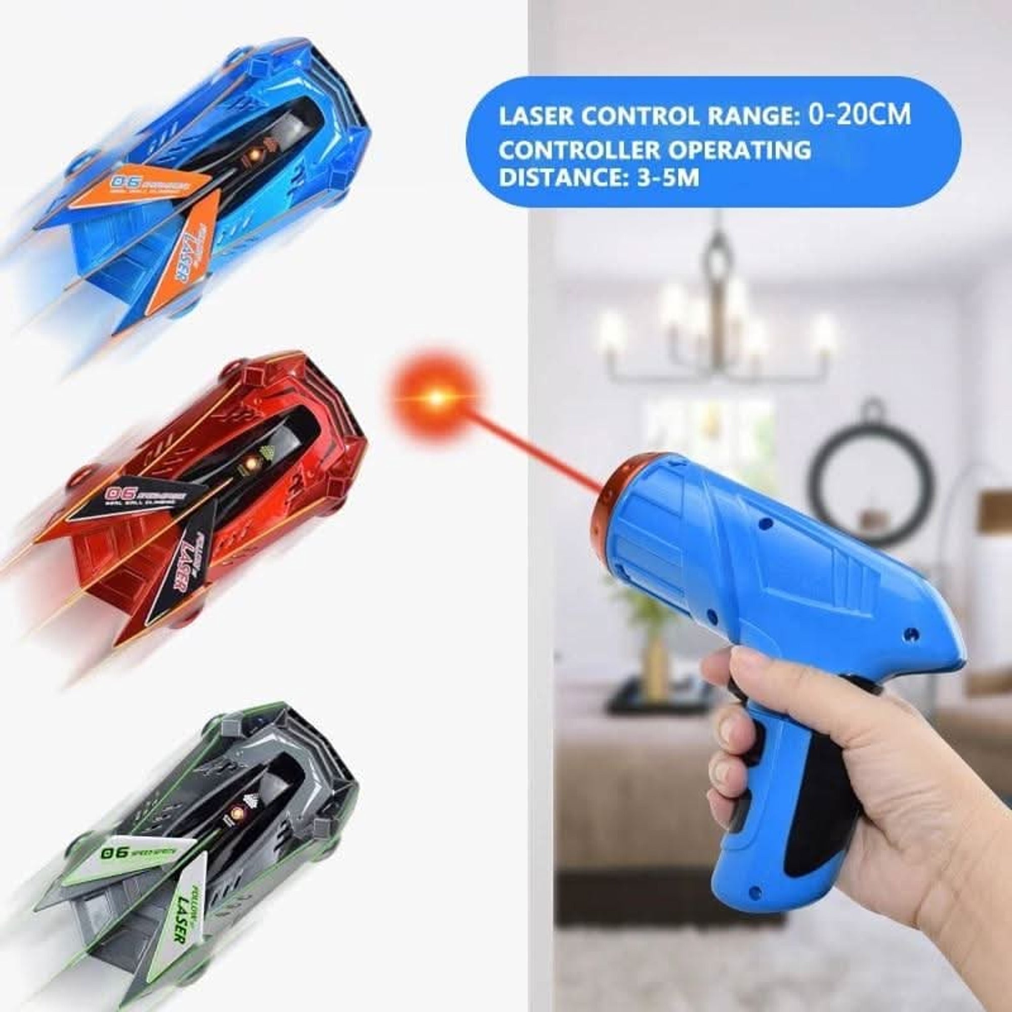 Laser-Controlled Wall Climbing RC Car With 360° Stunts And LED Headlights - Image 6