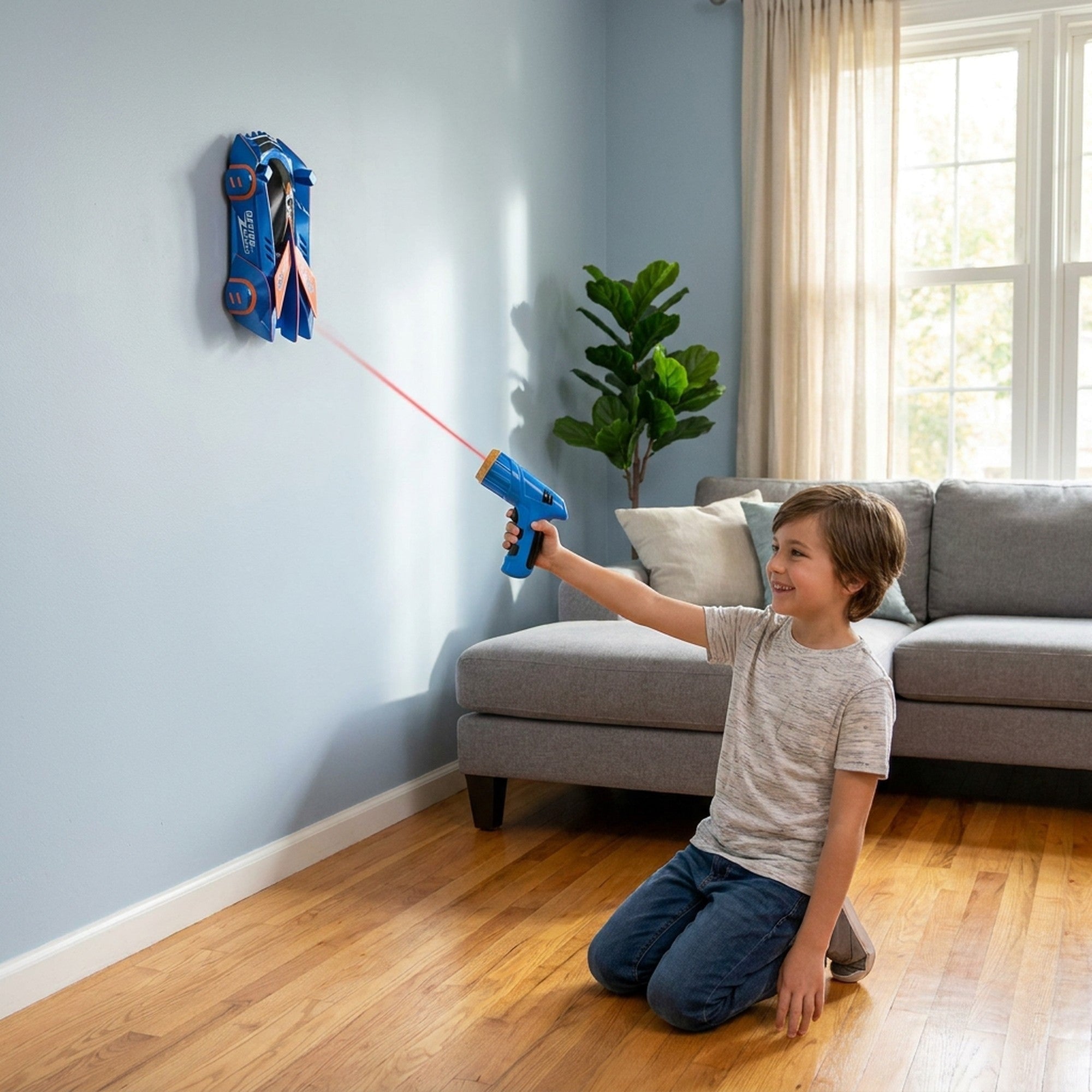 Laser Pointer Control USB Rechargeable Battery Wall Climbing RC Car - Image 2