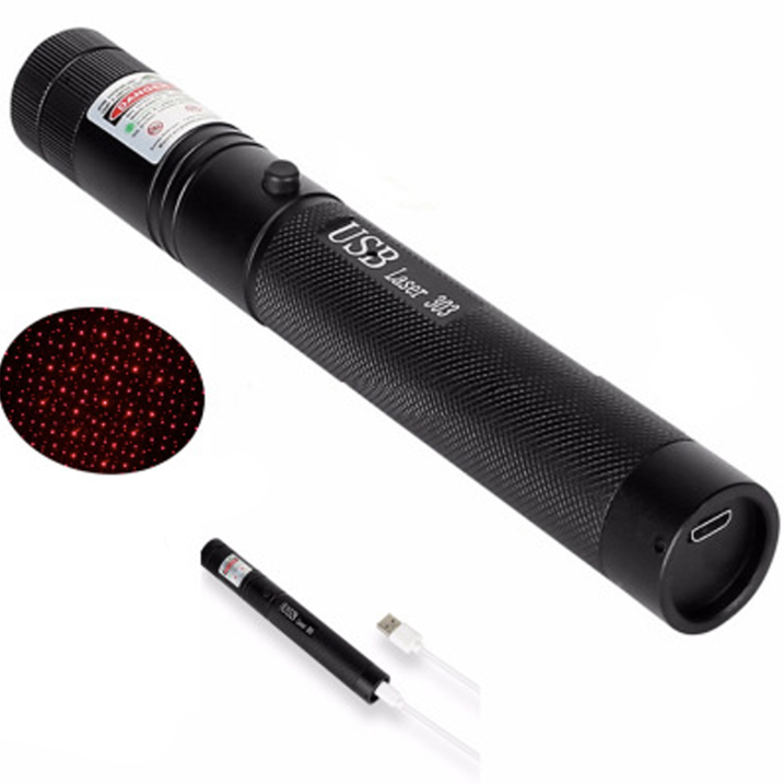 Laser Pointer Pen High Power With Adjustable Focus Ring Safety Key Lock And Rechargeable USB Battery - Image 8