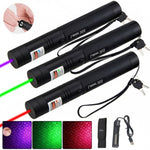 Laser Pointer Pen High Power With Adjustable Focus Ring Safety Key Lock And Rechargeable USB Battery - Image 5