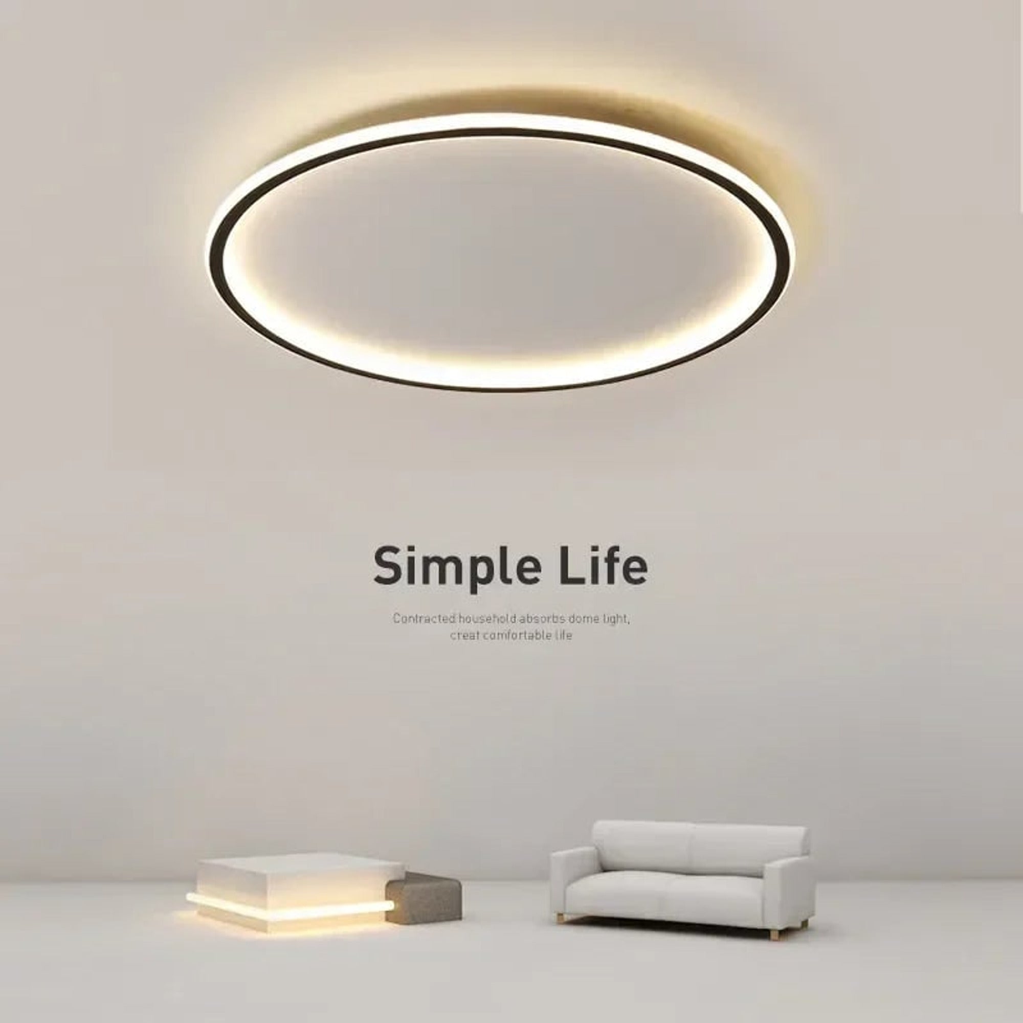 LED Ceiling Light Dimmable Modern Round Circular Ceiling Light - Image 1