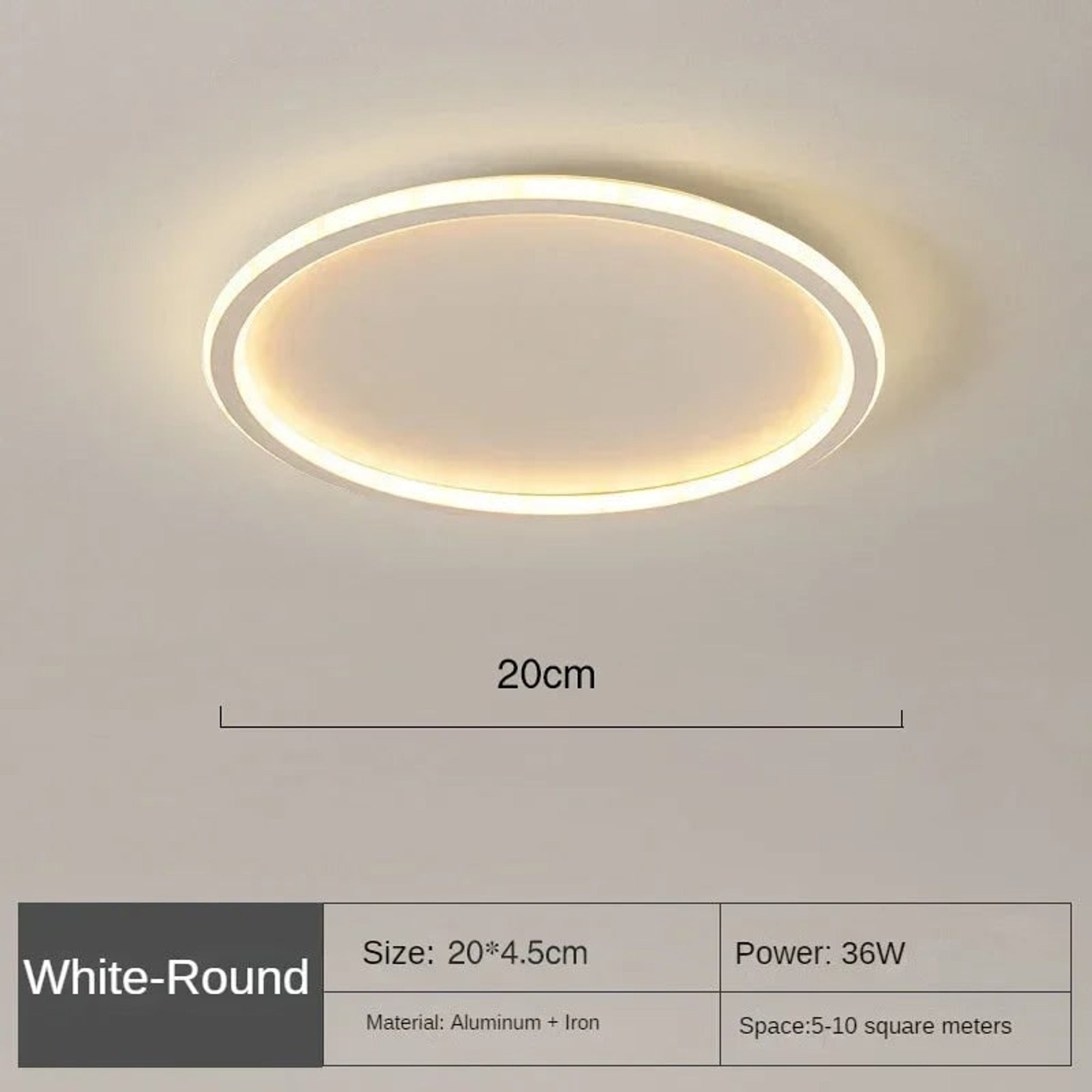 LED Ceiling Light Dimmable Modern Round Circular Ceiling Light - Image 11