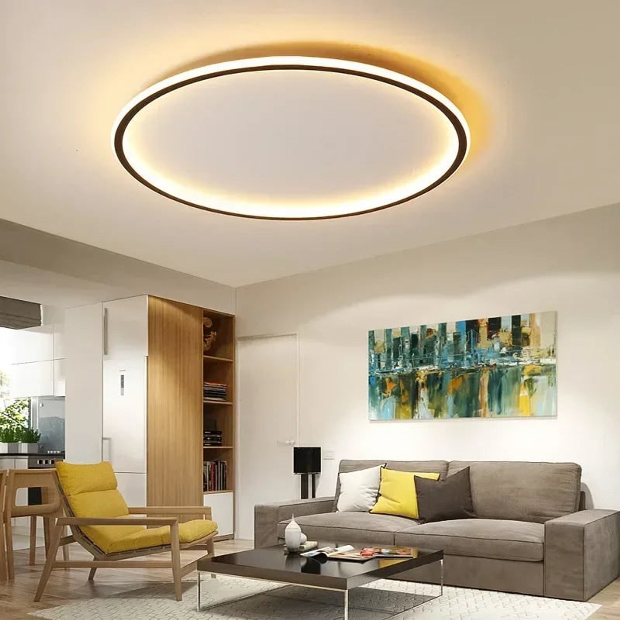 LED Ceiling Light Dimmable Modern Round Circular Ceiling Light - Image 2