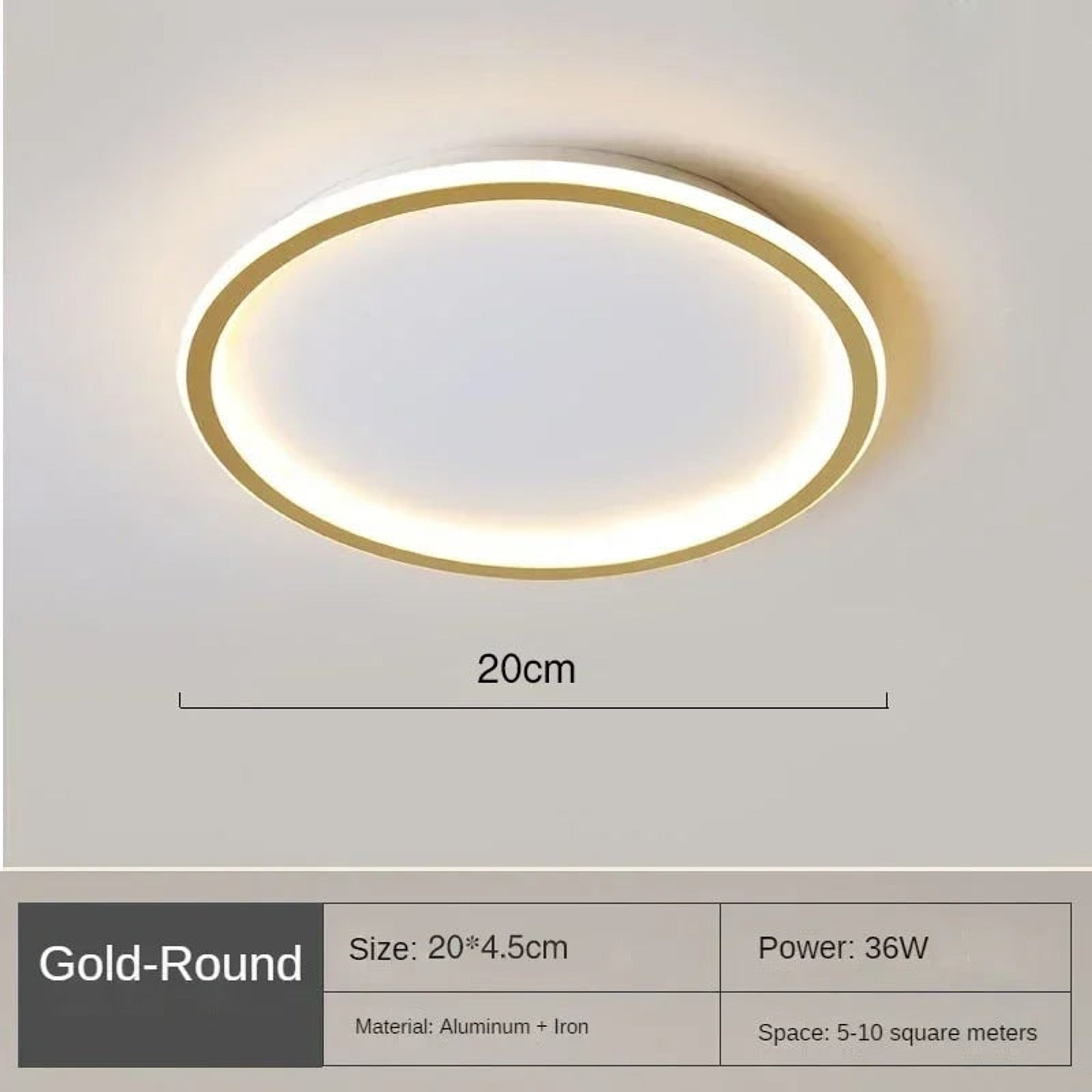 LED Ceiling Light Dimmable Modern Round Circular Ceiling Light - Image 12