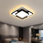 LED Ceiling Light Geometric Dimmable Circular In White - Image 5