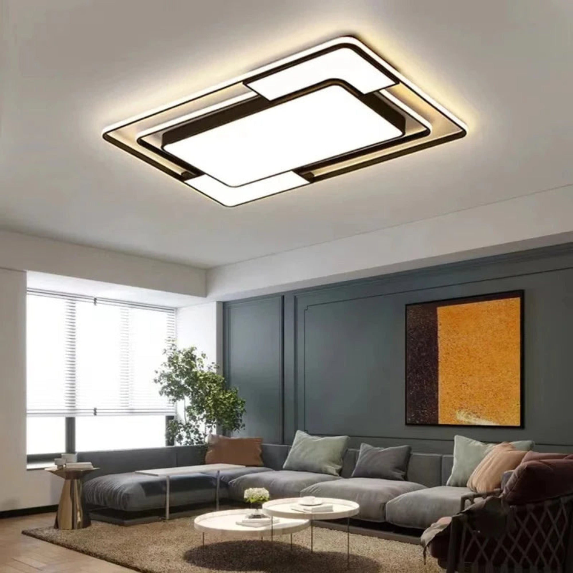 LED Ceiling Light Round Modern Dimmable With Remote Control - Image 3