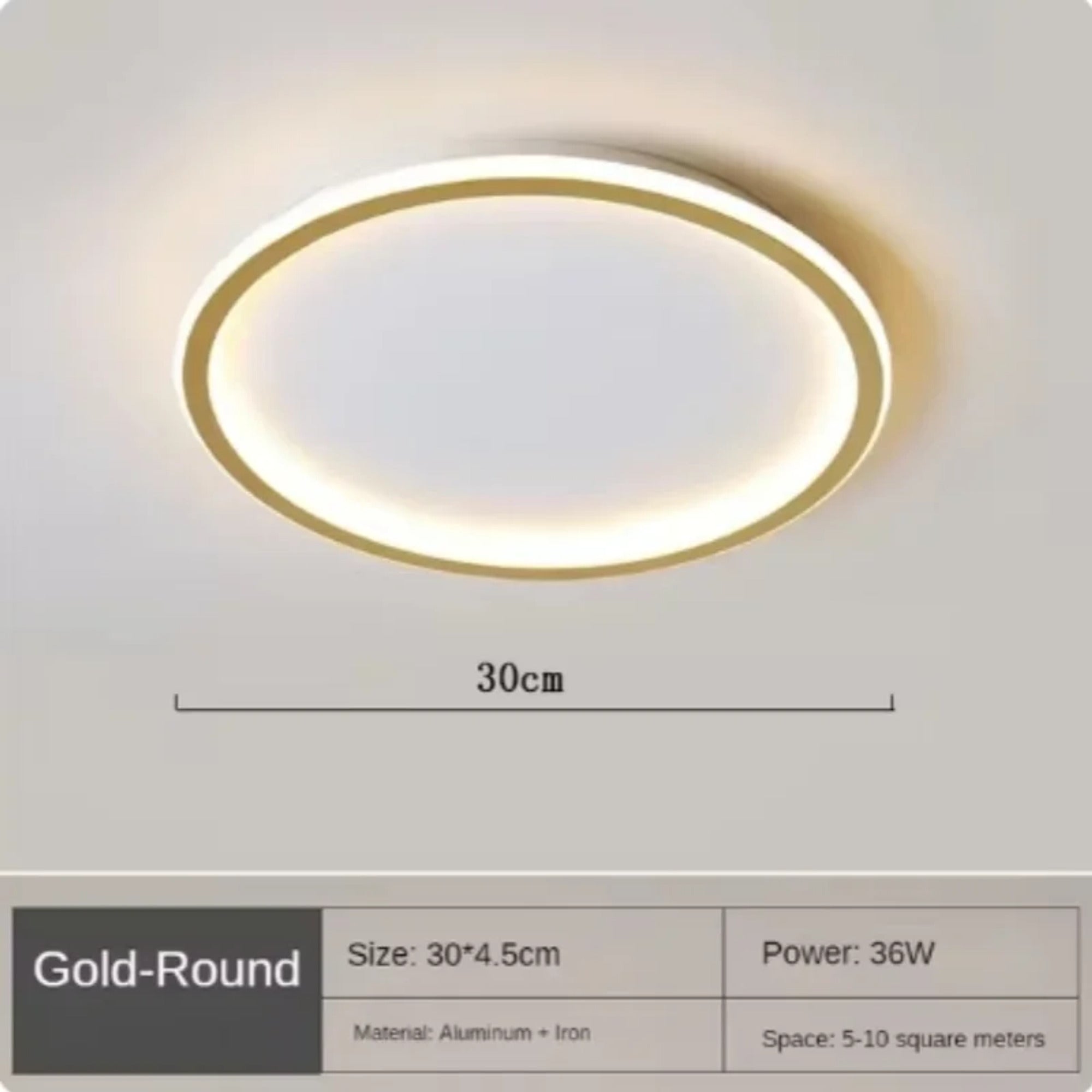 LED Ceiling Lights Modern Round Dimmable With Remote Control For Kitchen - Image 8