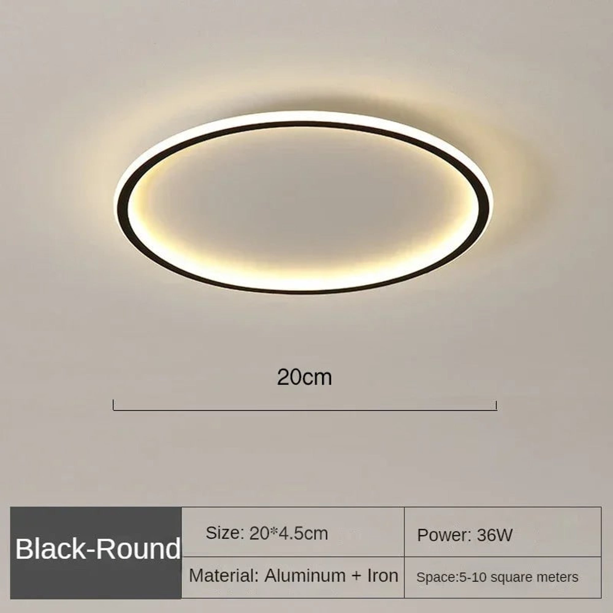 LED Ceiling Lights Modern Round Dimmable With Remote Control For Kitchen - Image 7