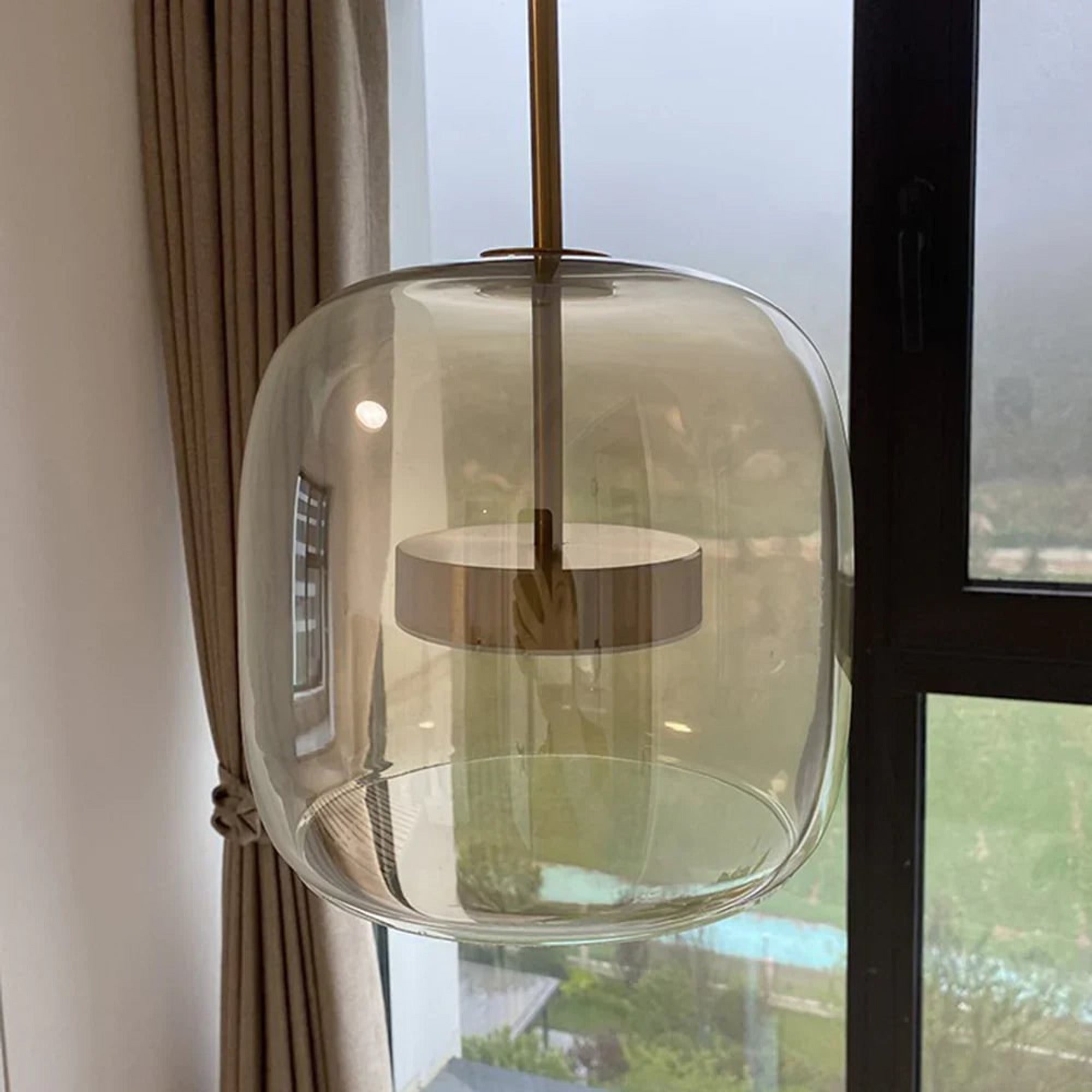 LED Ceiling Lights Pendant Light Glass Fixture Adjustable Height Dimmable - Image 14