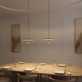 LED Ceiling Lights Round Modern Dimmable Hanging Fixture With Remote Control - Image 5