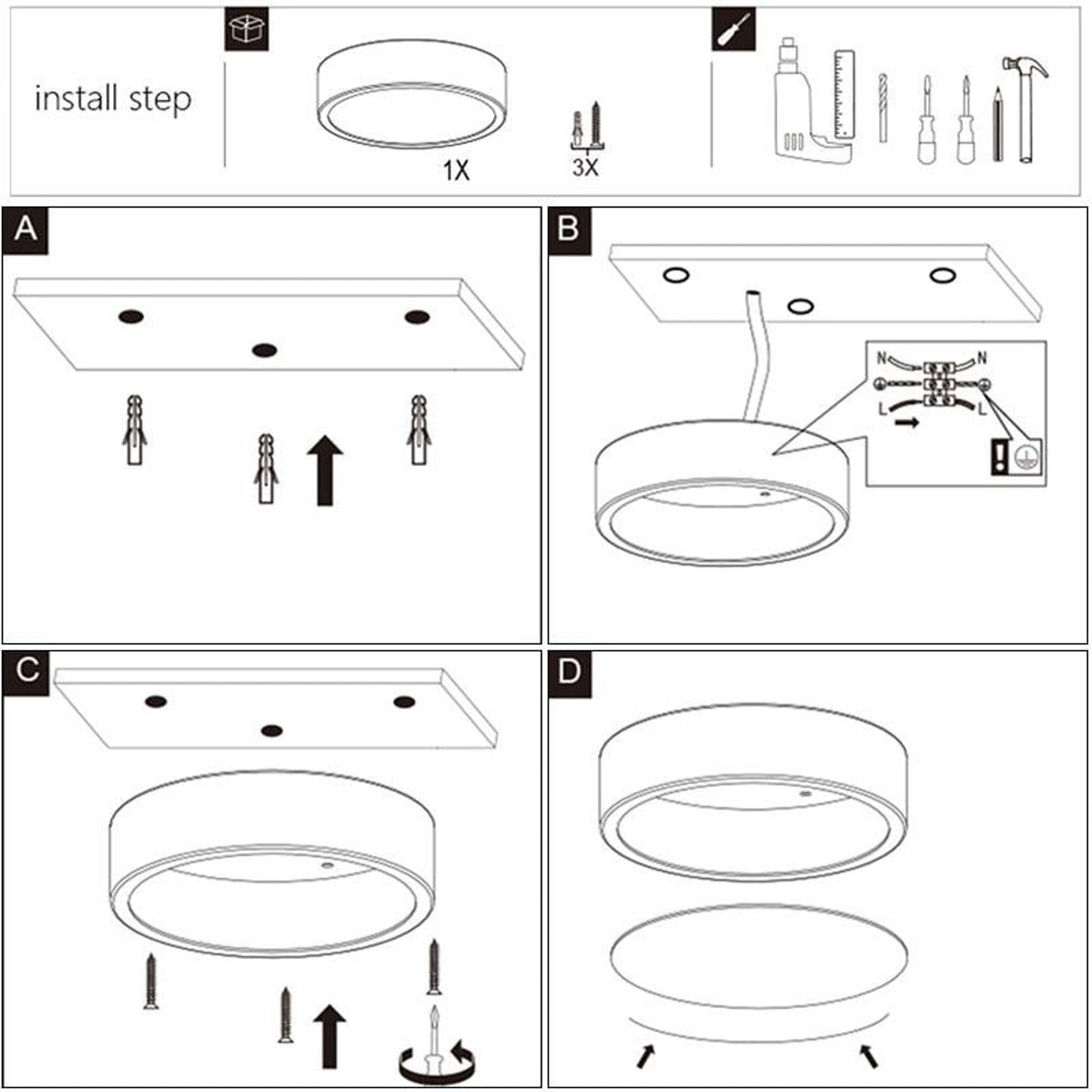 LED Ceiling Lights Ultra-Thin Sealed Dust-Proof Mosquito-Proof Design - Image 5