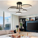 LED Chandeliers Ceiling Light Geometric Design Dimmable Modern Circular - Image 11