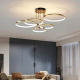 LED Chandeliers Ceiling Light Geometric Design Dimmable Modern Circular - Image 1
