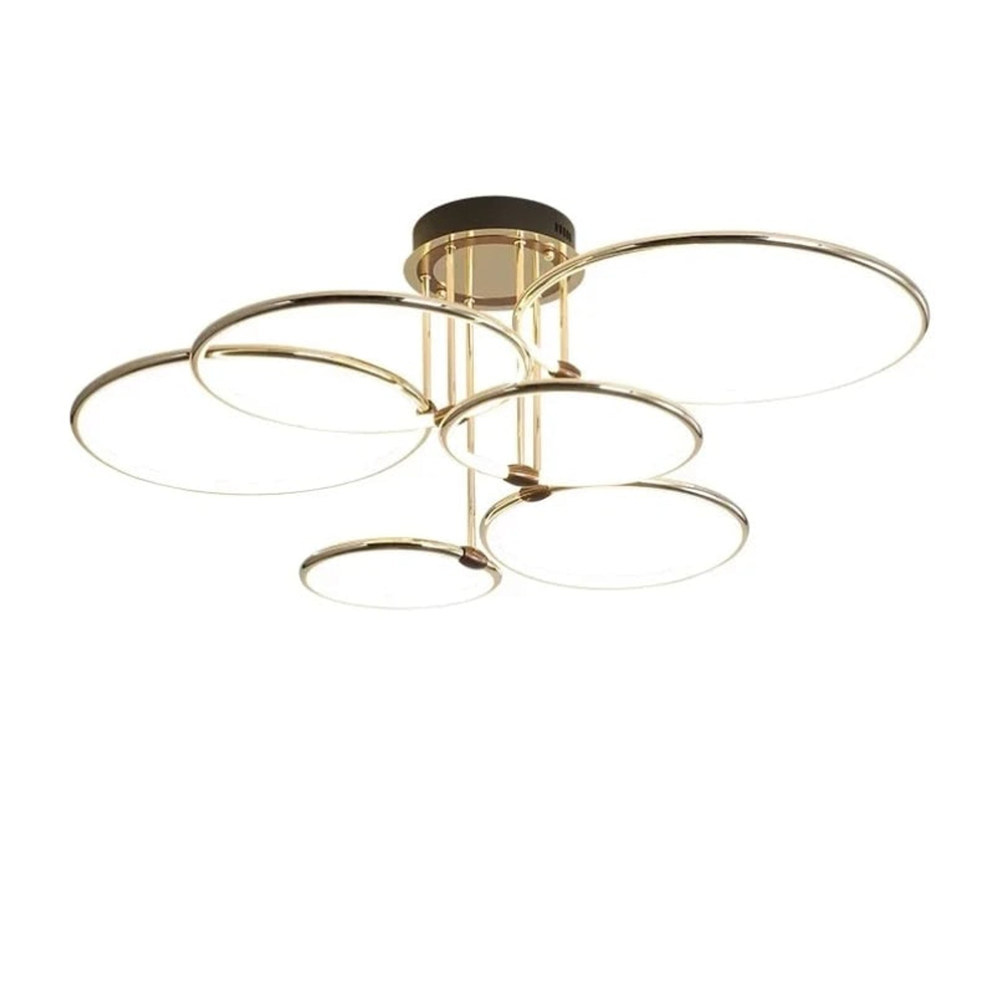 LED Chandeliers Ceiling Light Geometric Design Dimmable Modern Circular - Image 9