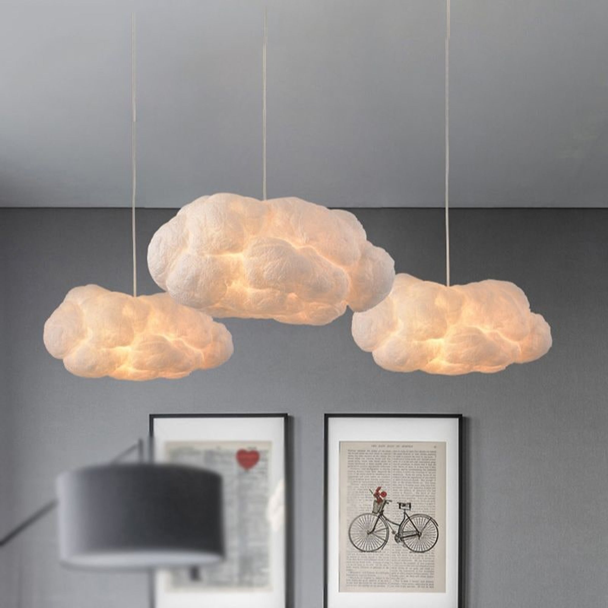 LED Chandeliers Cloud Pendant Light Ceiling Cotton PVC Living Room - Image 4