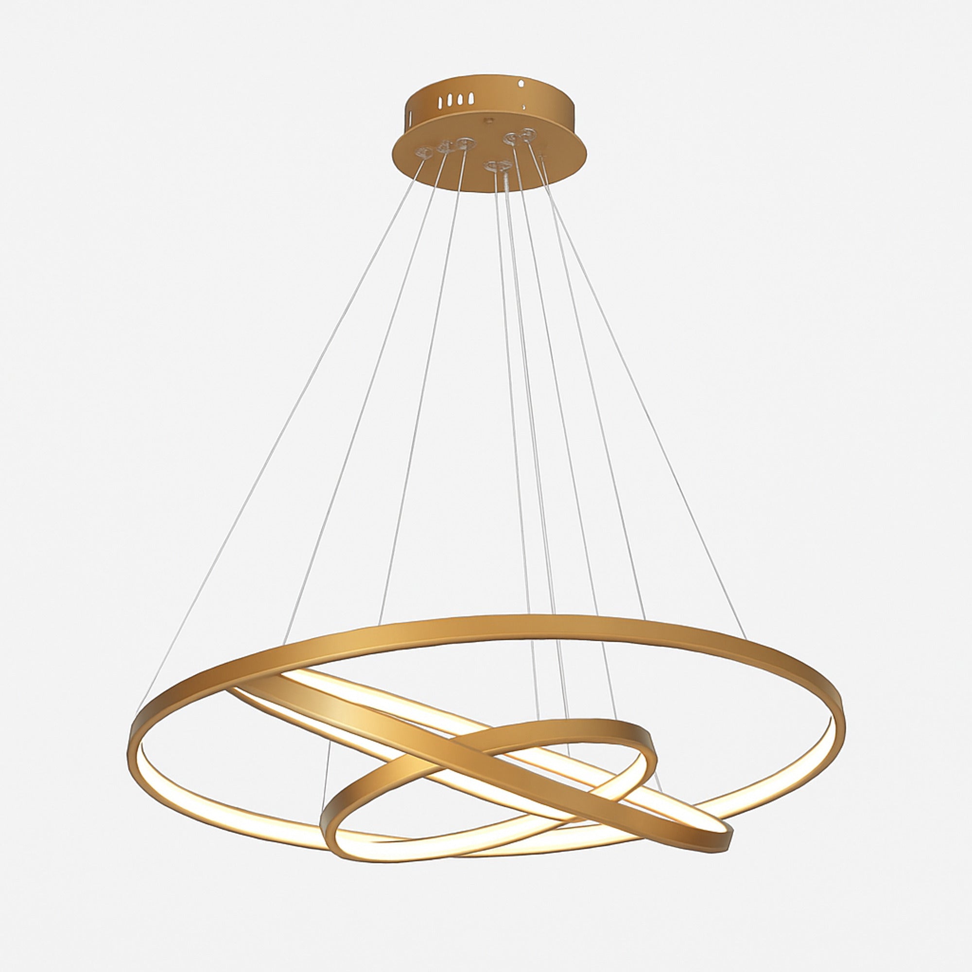 LED Chandeliers Contemporary Ceiling Light Interlocking Ring Design - Image 1