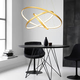 LED Chandeliers Contemporary Ceiling Light Interlocking Ring Design - Image 3