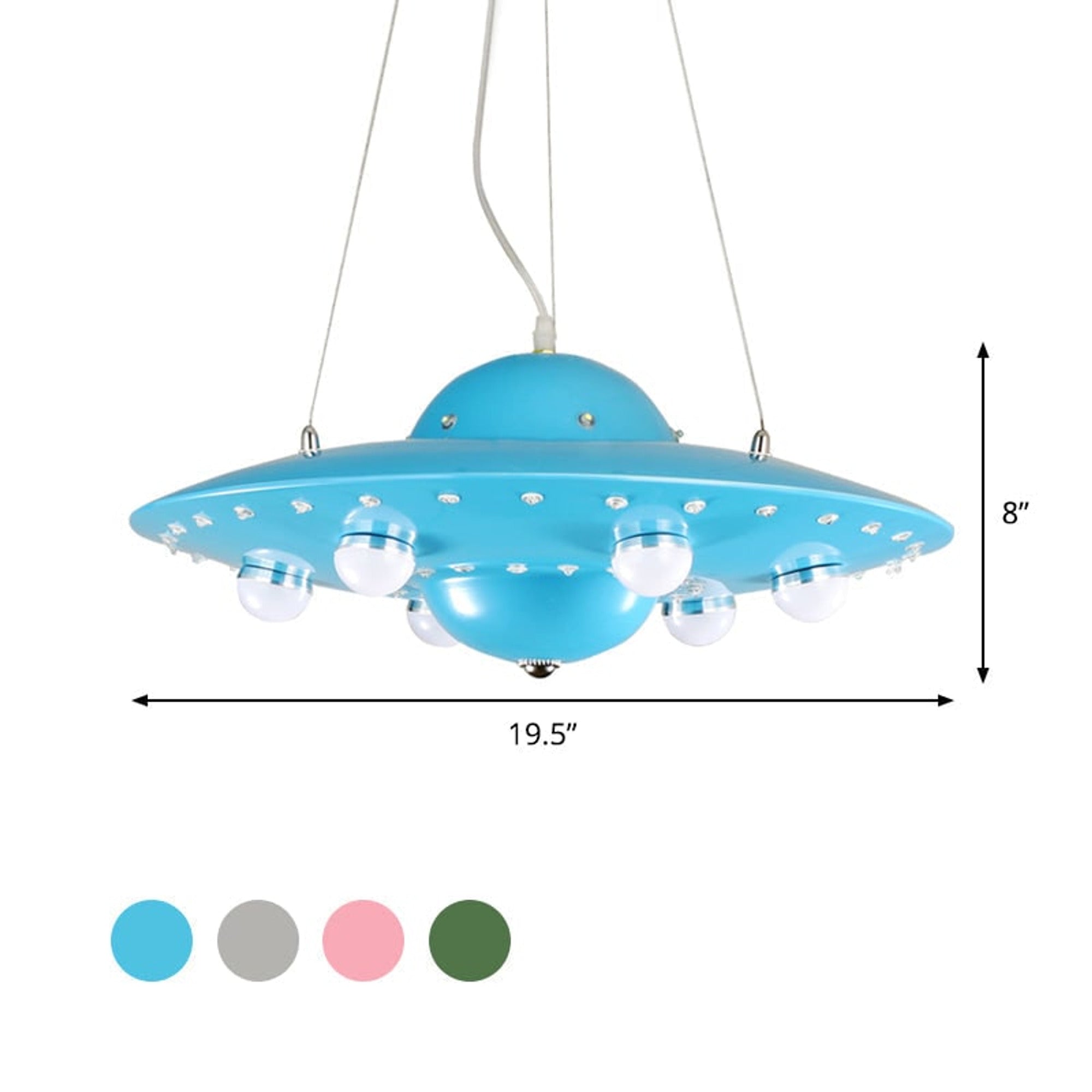 LED Chandeliers Contemporary Ceiling Light Metal Flying Saucer Design - Image 10