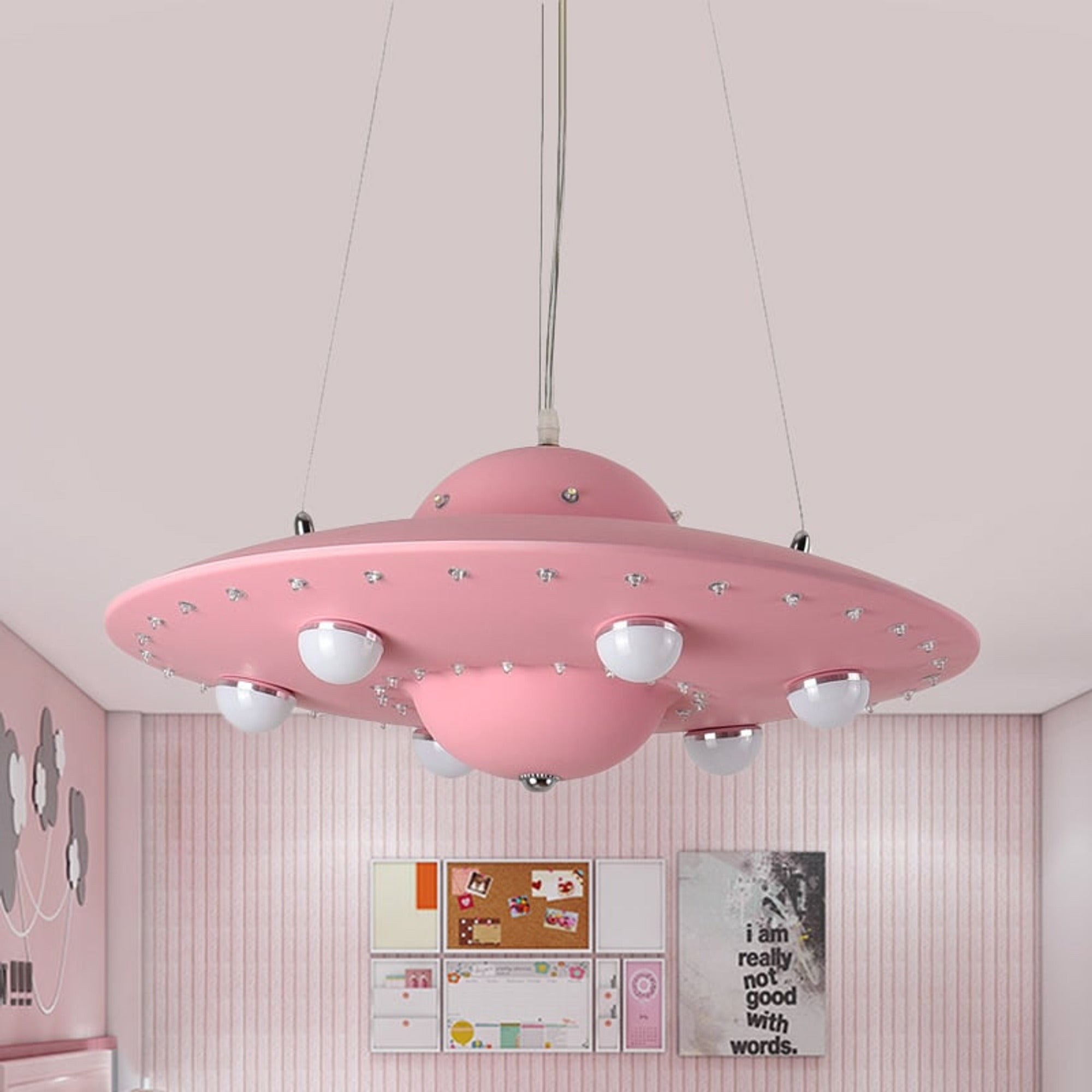 LED Chandeliers Contemporary Ceiling Light Metal Flying Saucer Design - Image 14