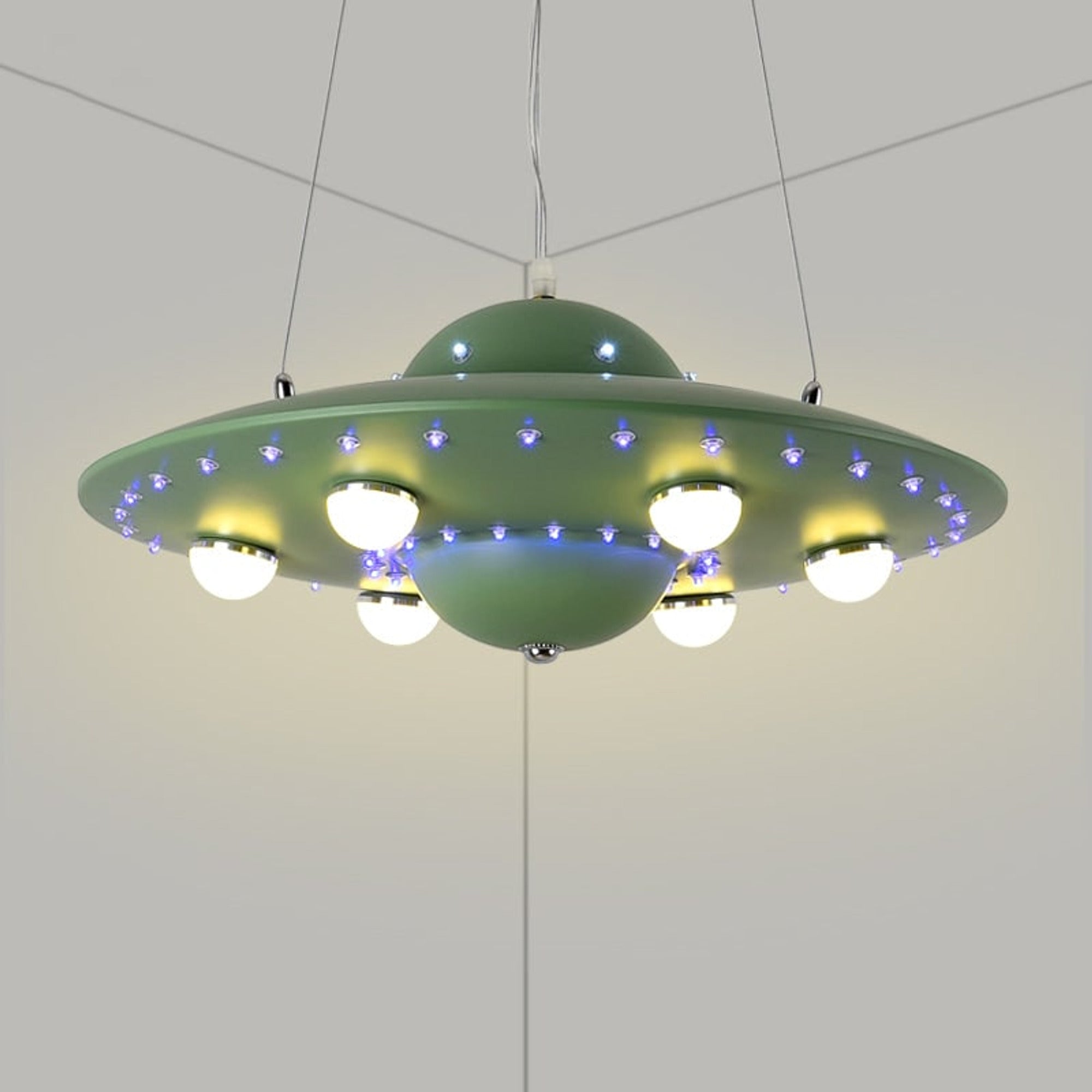 LED Chandeliers Contemporary Ceiling Light Metal Flying Saucer Design - Image 15