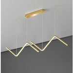 LED Chandeliers Contemporary Zigzag Design Adjustable Height Ceiling - Image 7