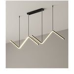 LED Chandeliers Contemporary Zigzag Design Adjustable Height Ceiling - Image 5
