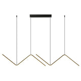 LED Chandeliers Contemporary Zigzag Design Adjustable Height Ceiling - Image 6