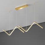 LED Chandeliers Contemporary Zigzag Design Adjustable Height Ceiling - Image 2