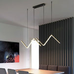 LED Chandeliers Contemporary Zigzag Design Adjustable Height Ceiling - Image 3