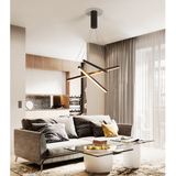 LED Chandeliers Linear Bar Suspension Light Modern Metal Adjustable Remote Dimmable - Image 15