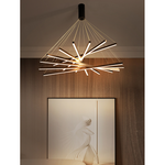 LED Chandeliers Linear Bar Suspension Light Modern Metal Adjustable Remote Dimmable - Image 9