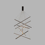 LED Chandeliers Linear Bar Suspension Light Modern Metal Adjustable Remote Dimmable - Image 18