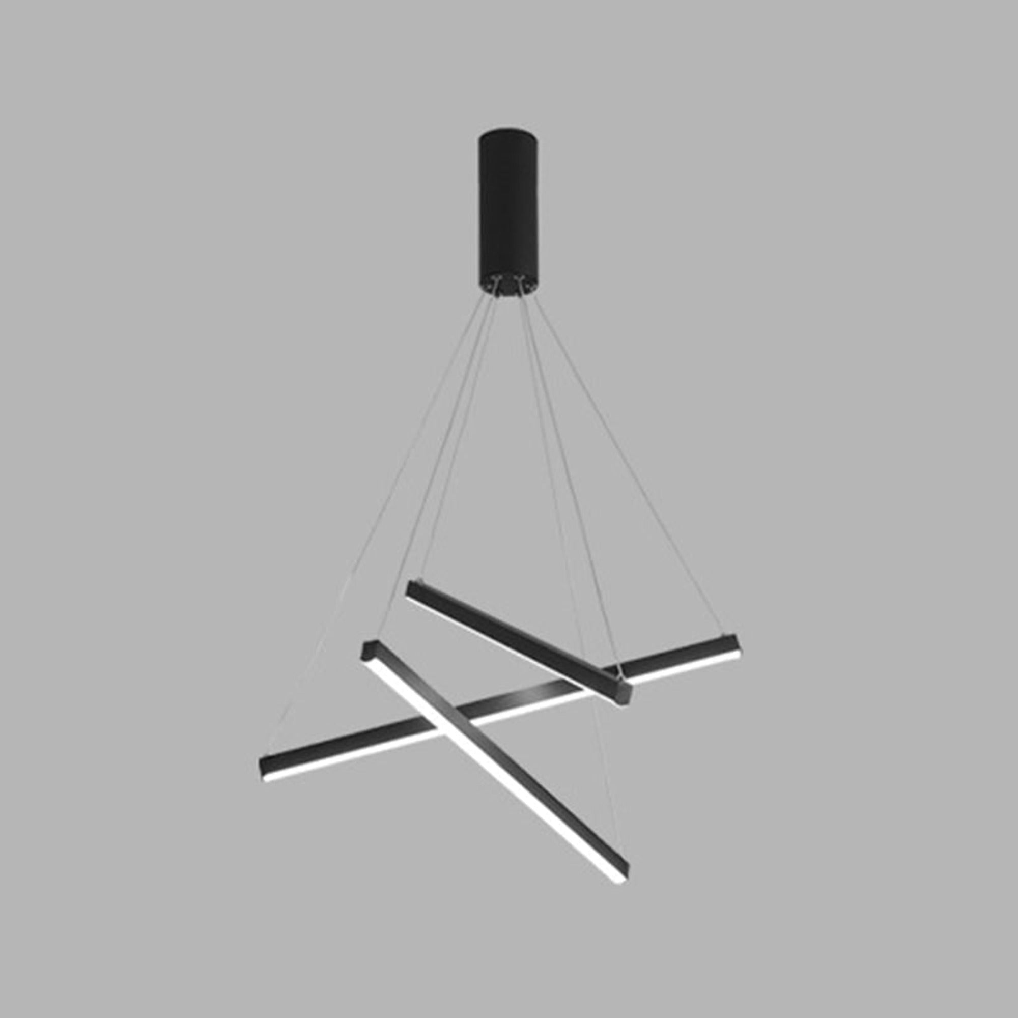 LED Chandeliers Linear Bar Suspension Light Modern Metal Adjustable Remote Dimmable - Image 21