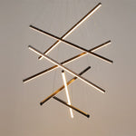 LED Chandeliers Linear Bar Suspension Light Modern Metal Adjustable Remote Dimmable - Image 23