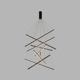 LED Chandeliers Linear Bar Suspension Light Modern Metal Adjustable Remote Dimmable - Image 24