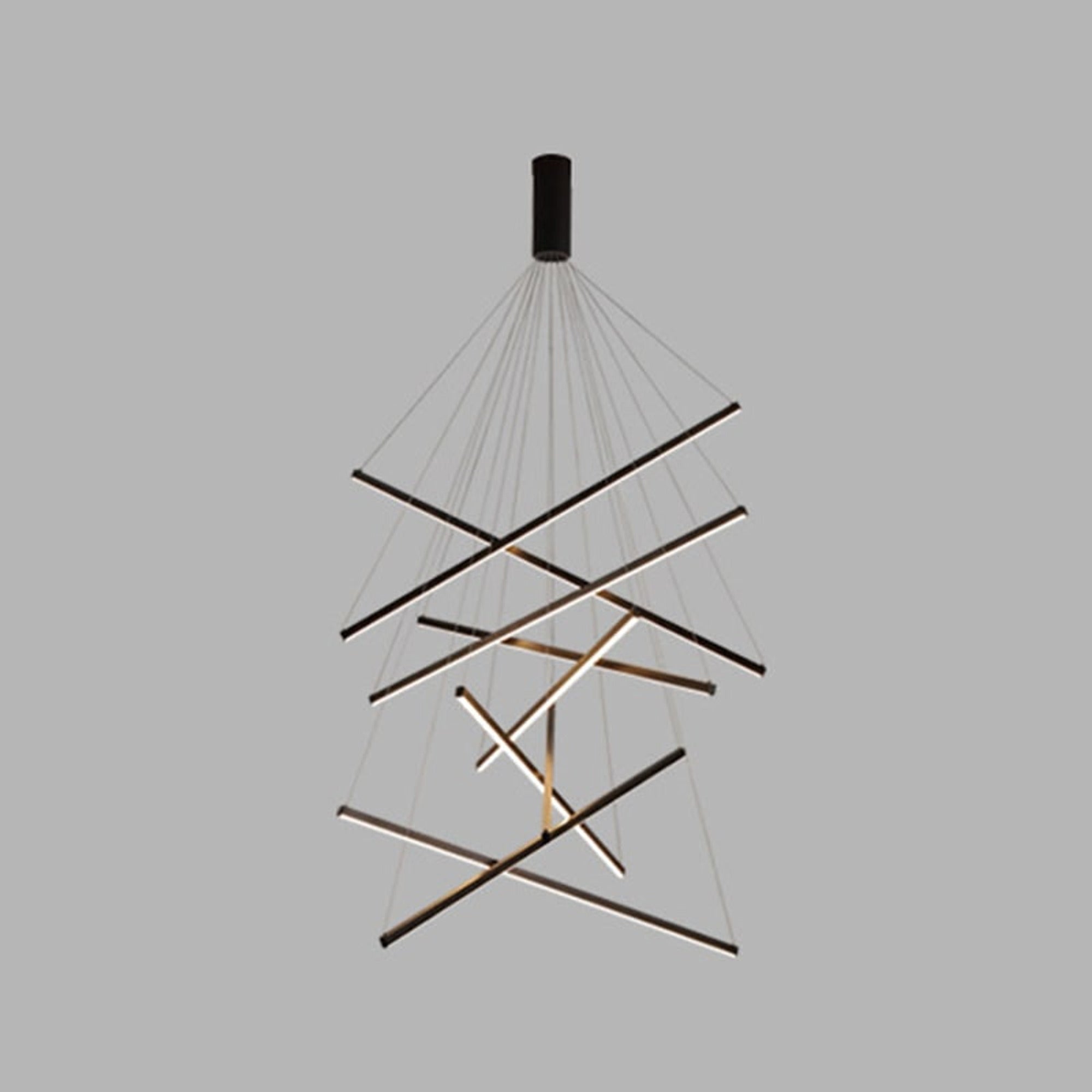 LED Chandeliers Linear Bar Suspension Light Modern Metal Adjustable Remote Dimmable - Image 24