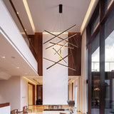 LED Chandeliers Linear Bar Suspension Light Modern Metal Adjustable Remote Dimmable - Image 20