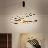 LED Chandeliers Linear Bar Suspension Light Modern Metal Adjustable Remote Dimmable - Image 7
