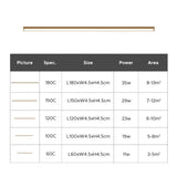 LED Chandeliers Linear Ceiling Light Wooden Design Acrylic Lampshade Modern - Image 16